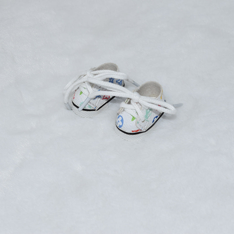 000-3.8CM First and Second Generation Labubu Shoes 10CM Cotton Doll Shoes Toy Dress-Up Replacement Shoes
