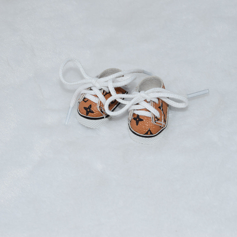 000-3.8CM First and Second Generation Labubu Shoes 10CM Cotton Doll Shoes Toy Dress-Up Replacement Shoes
