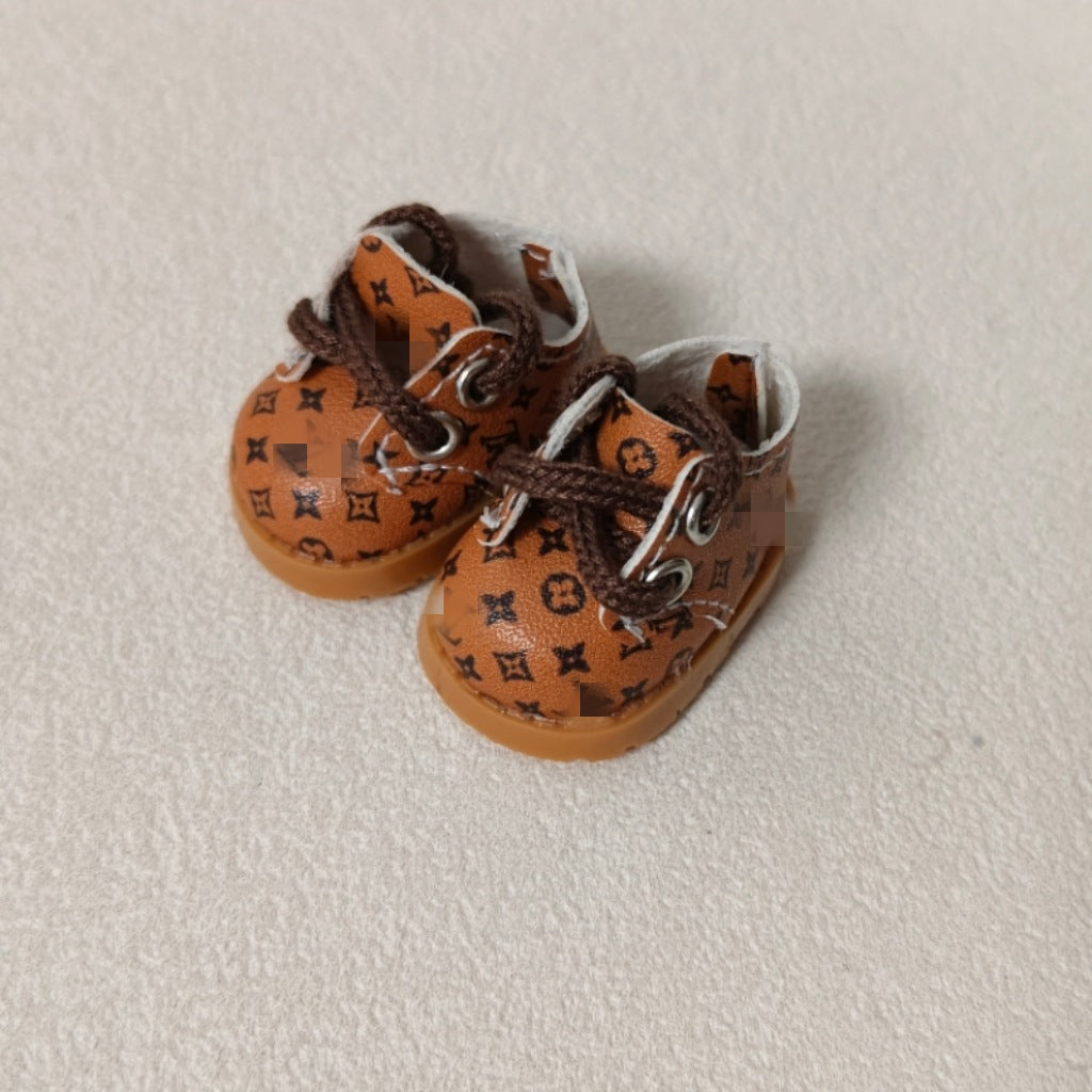 000-3.8CM First and Second Generation Labubu Shoes 10CM Cotton Doll Shoes Toy Dress-Up Replacement Shoes