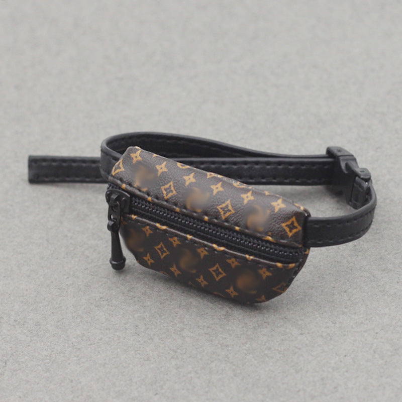 000-Labubu Doll Crossbody Bag BJD 1/6 Scale/1/8 Scale/1/12 Scale Doll 17cm Labubu Backpack Waist Bag