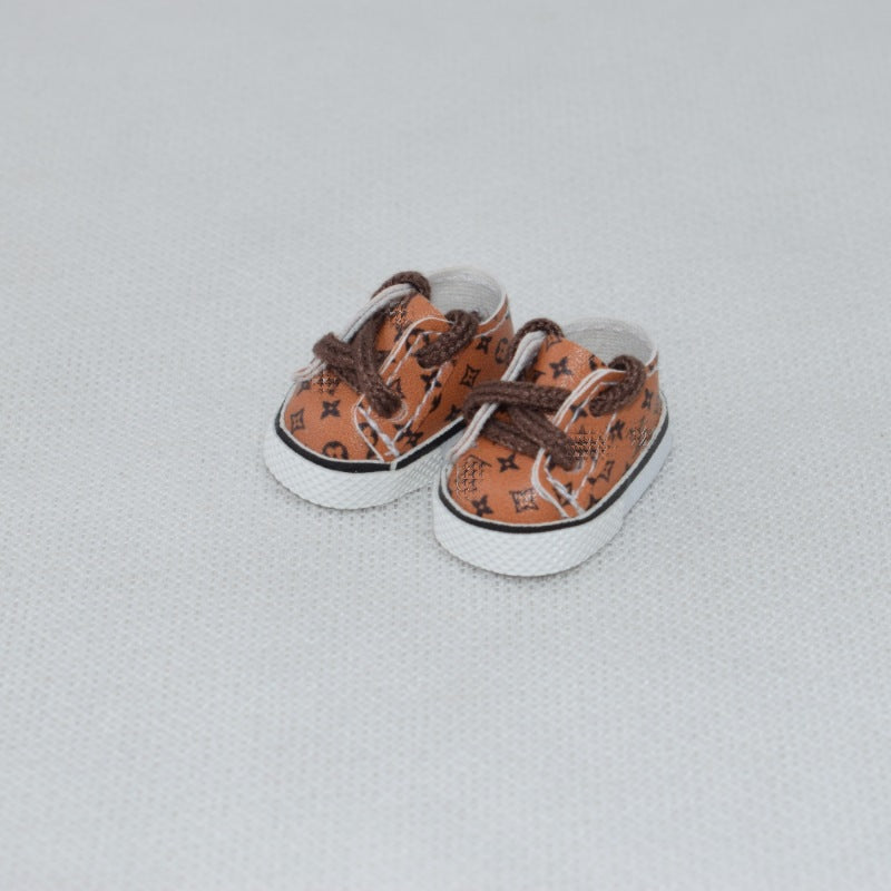 000-3.8CM First and Second Generation Labubu Shoes 10CM Cotton Doll Shoes Toy Dress-Up Replacement Shoes