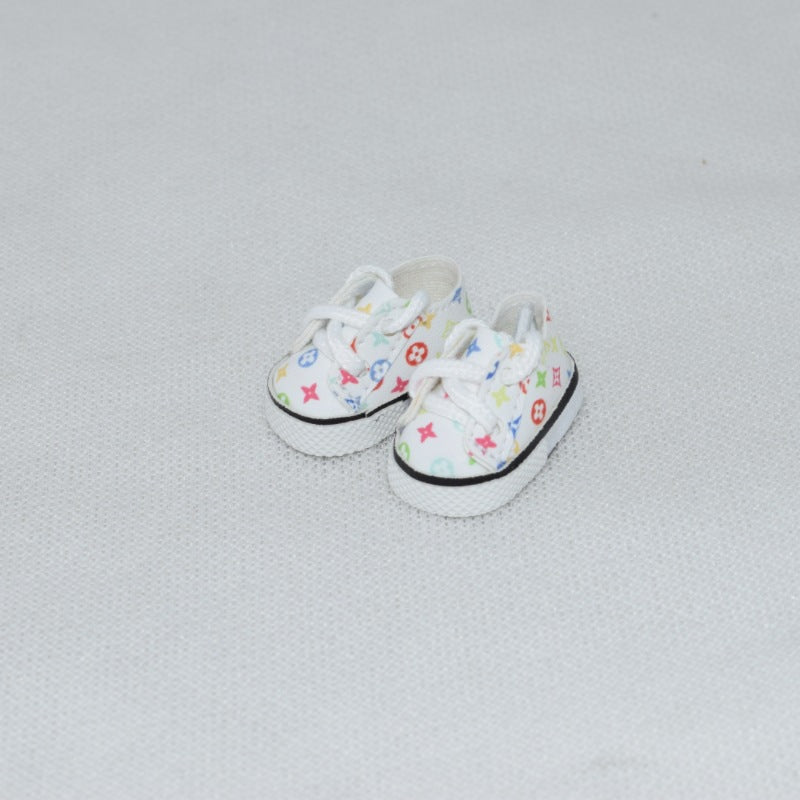 000-3.8CM First and Second Generation Labubu Shoes 10CM Cotton Doll Shoes Toy Dress-Up Replacement Shoes
