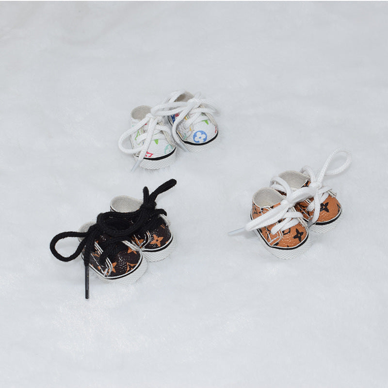 000-3.8CM First and Second Generation Labubu Shoes 10CM Cotton Doll Shoes Toy Dress-Up Replacement Shoes
