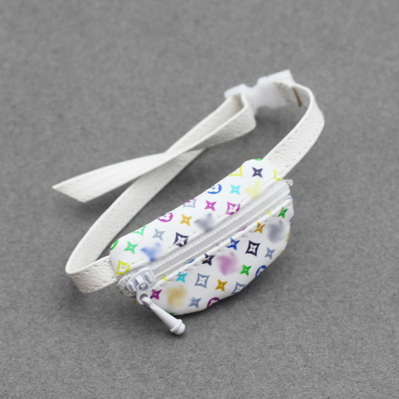 000-Labubu Doll Crossbody Bag BJD 1/6 Scale/1/8 Scale/1/12 Scale Doll 17cm Labubu Backpack Waist Bag