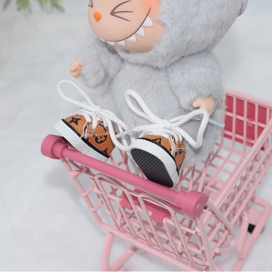 000-3.8CM First and Second Generation Labubu Shoes 10CM Cotton Doll Shoes Toy Dress-Up Replacement Shoes