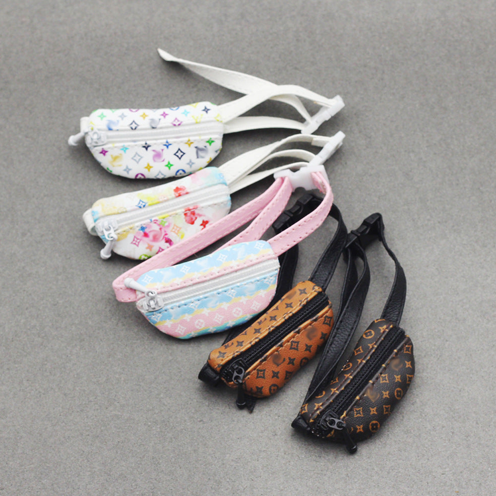 000-Labubu Doll Crossbody Bag BJD 1/6 Scale/1/8 Scale/1/12 Scale Doll 17cm Labubu Backpack Waist Bag