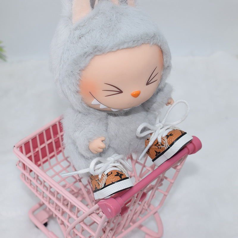 000-3.8CM First and Second Generation Labubu Shoes 10CM Cotton Doll Shoes Toy Dress-Up Replacement Shoes