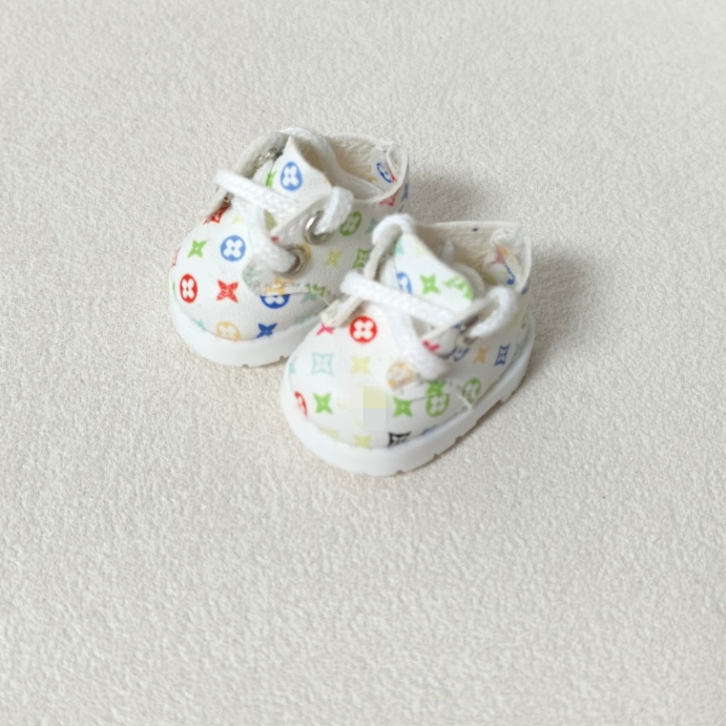 000-3.8CM First and Second Generation Labubu Shoes 10CM Cotton Doll Shoes Toy Dress-Up Replacement Shoes