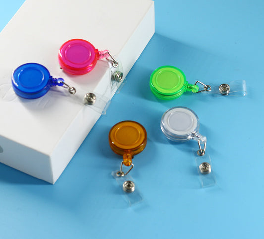 Plastic ear easy to pull out certificate lanyard easy to pull out name tag expansion buckle