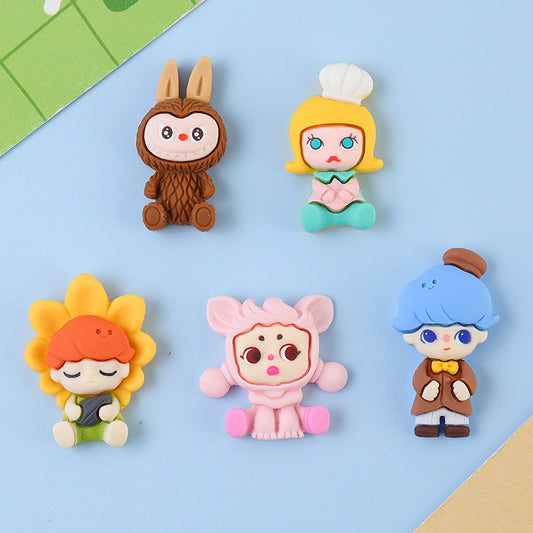 Resin accessories pop mart Cartoon figure diy accessories (free shipping)