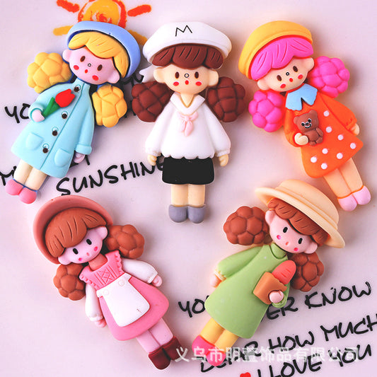 Popcorn Girl Ball Head series diy resin accessories accessories