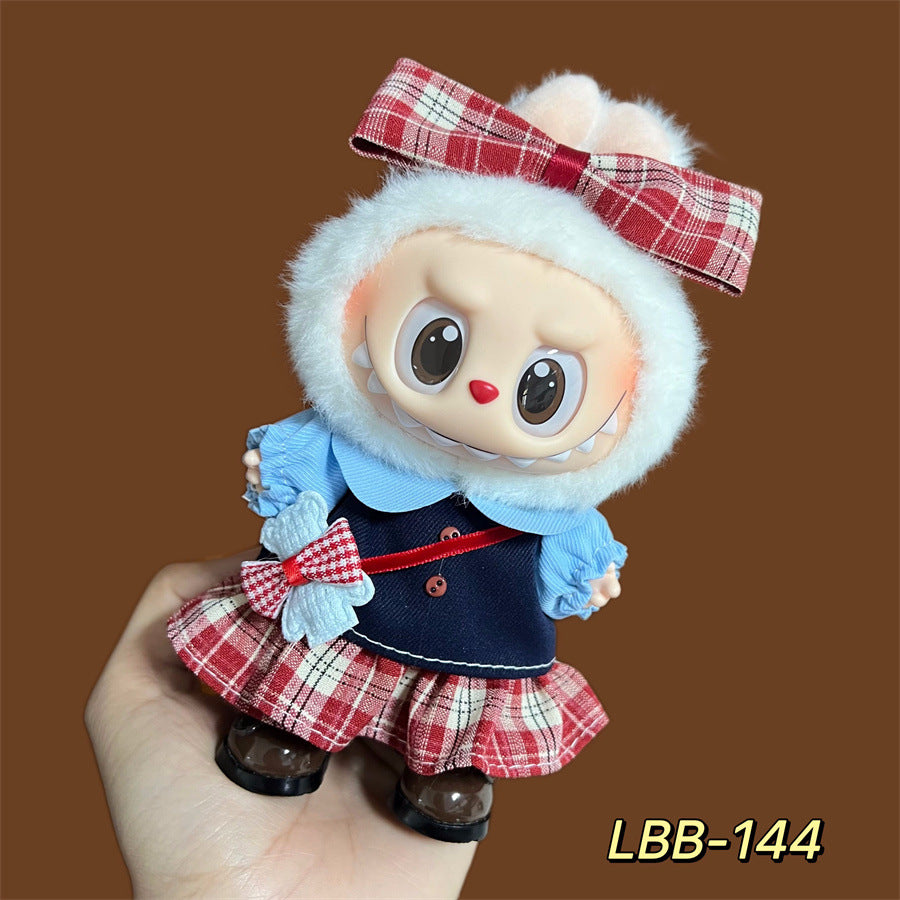 Clothes Only Suitable for 17cm Labubu Vinyl Doll Plush Dolls