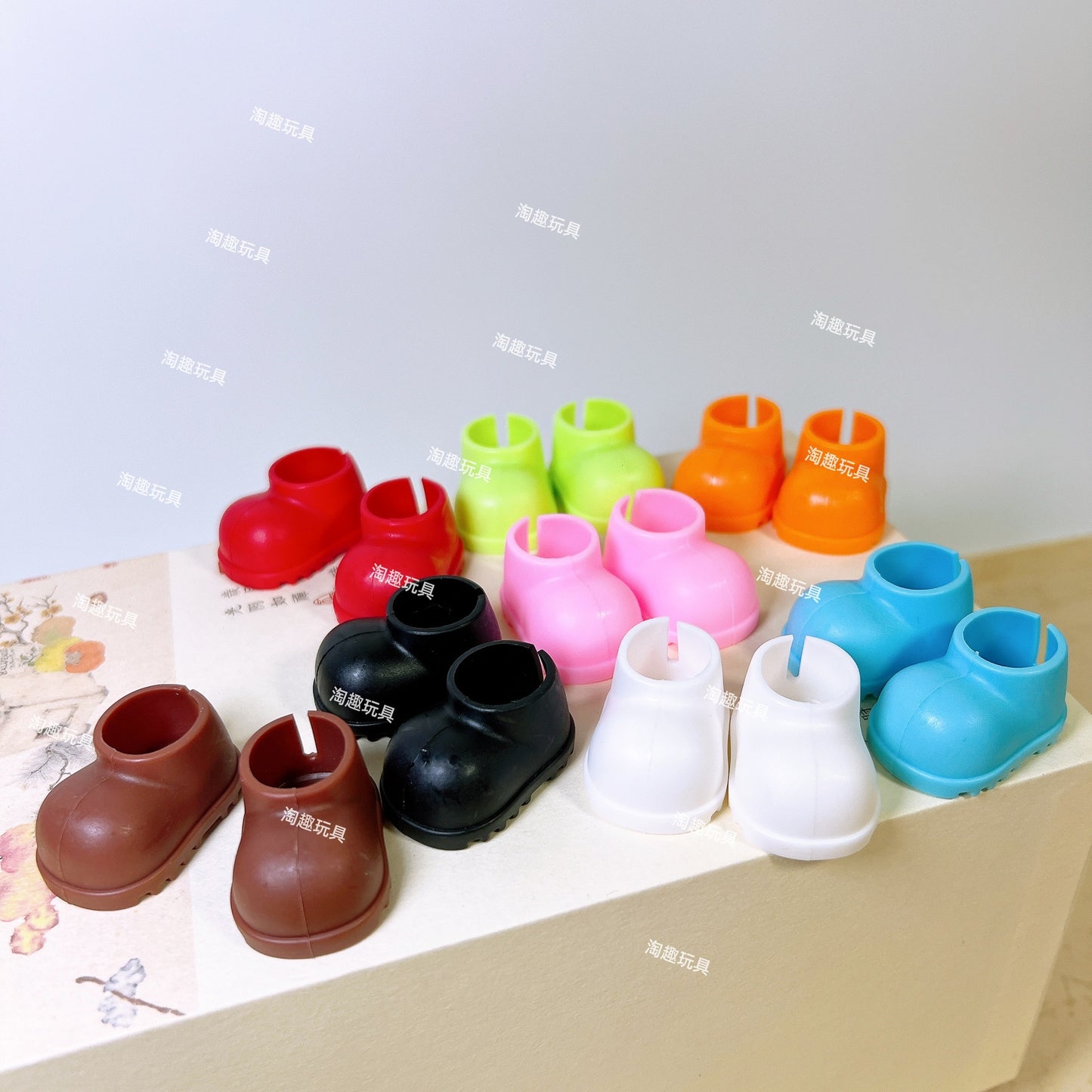 Plastic Labubu Shoes 17cm Cotton Doll Accessories Doll Shoes Dress-Up Accessories Labubu Accessories