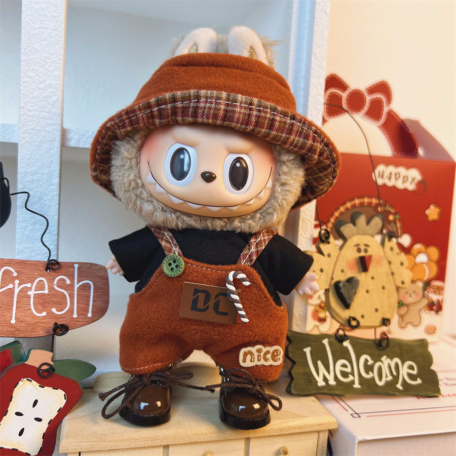 Clothes Only Suitable for 17cm Labubu Vinyl Doll Plush Dolls