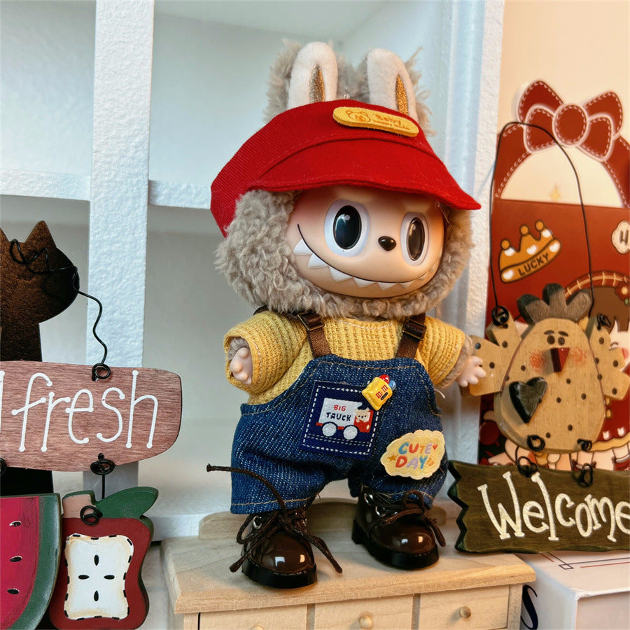 Clothes Only Suitable for 17cm Labubu Vinyl Doll Plush Dolls