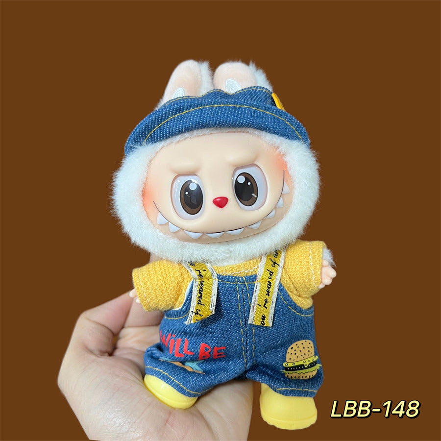 Clothes Only Suitable for 17cm Labubu Vinyl Doll Plush Dolls