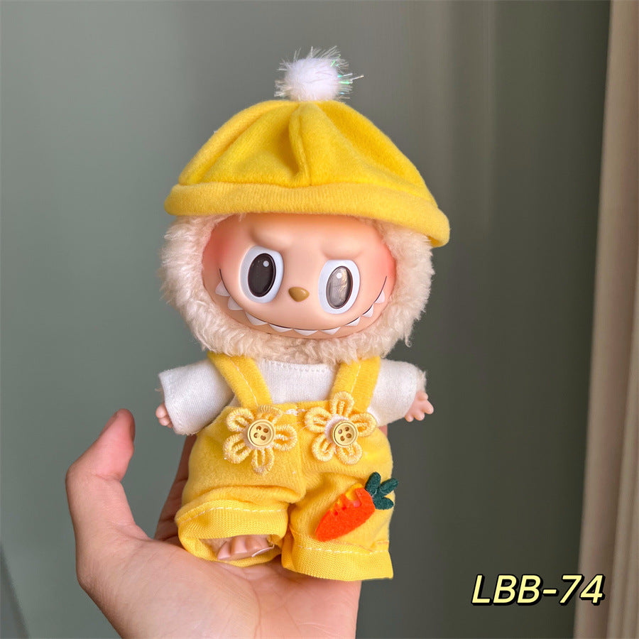 Clothes Only Suitable for 17cm Labubu Vinyl Doll Plush Dolls