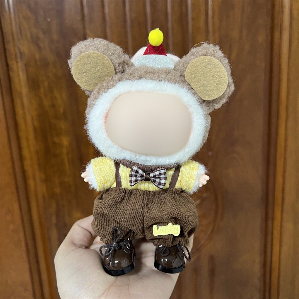 Clothes Only Suitable for 17cm Labubu Vinyl Doll Plush Dolls