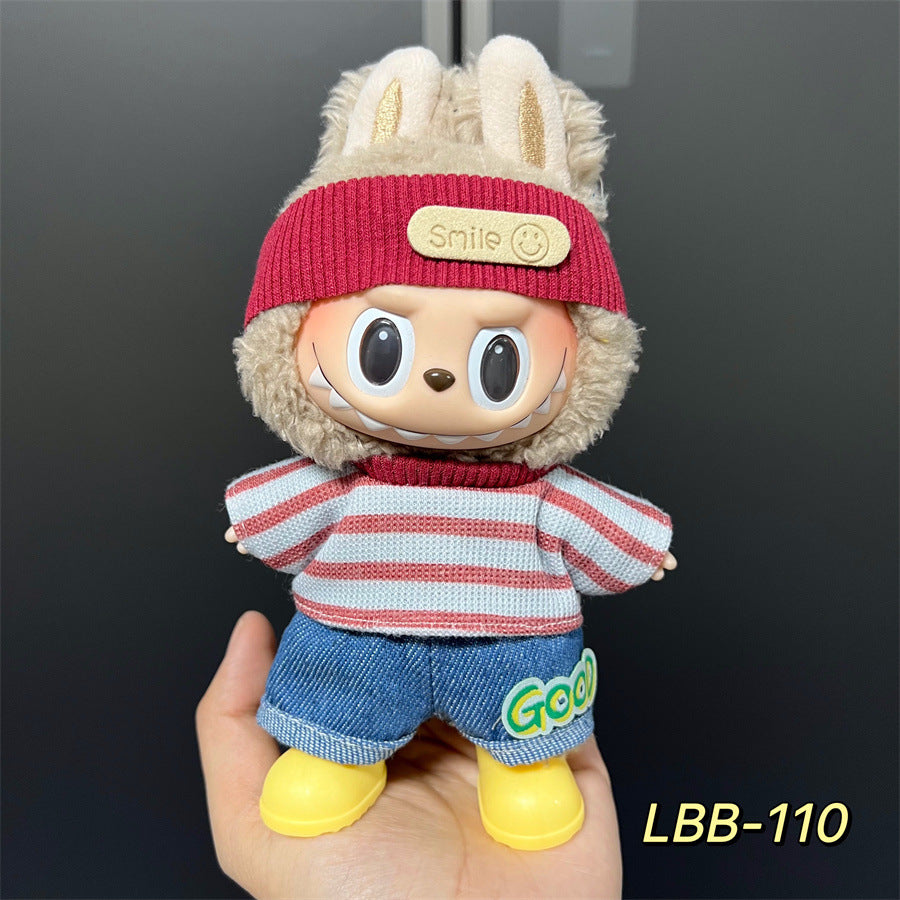 Clothes Only Suitable for 17cm Labubu Vinyl Doll Plush Doll Etc