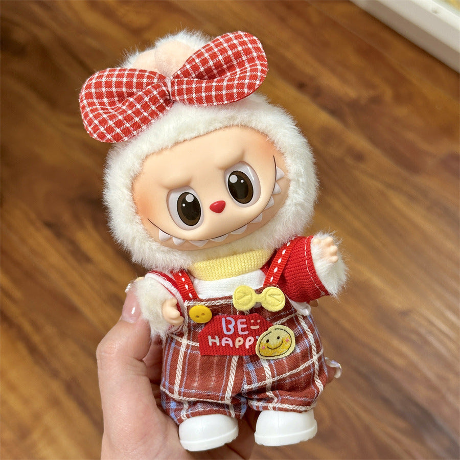 Clothes Only Suitable for 17cm Labubu Vinyl Doll Plush Dolls