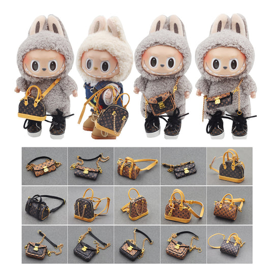 000-Labubu Vinyl Blind Box Doll Accessories Bag 17CM Lina Bell Pendant Bag Accessories Decoration