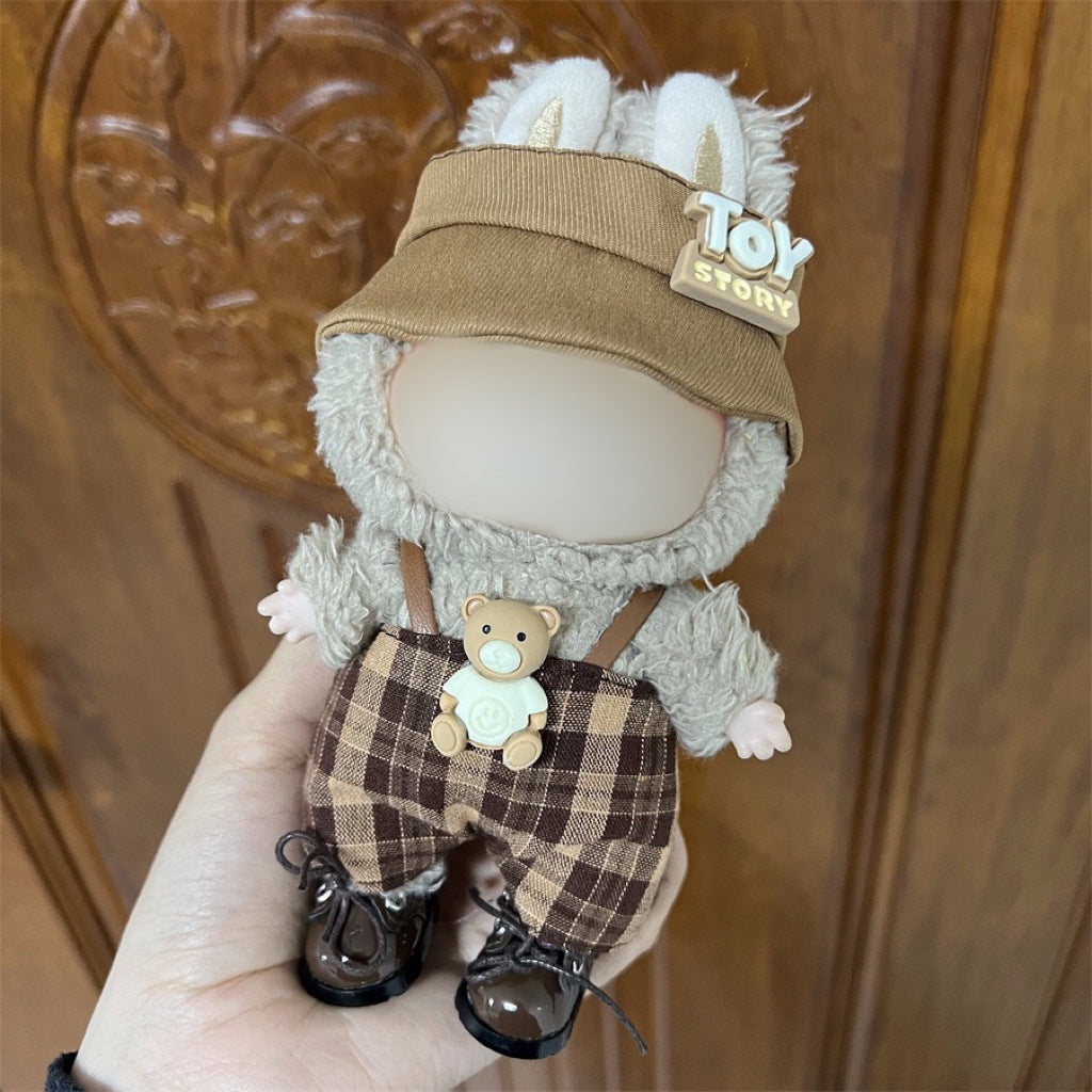 Clothes Only Suitable for 17cm Labubu Vinyl Doll Plush Dolls