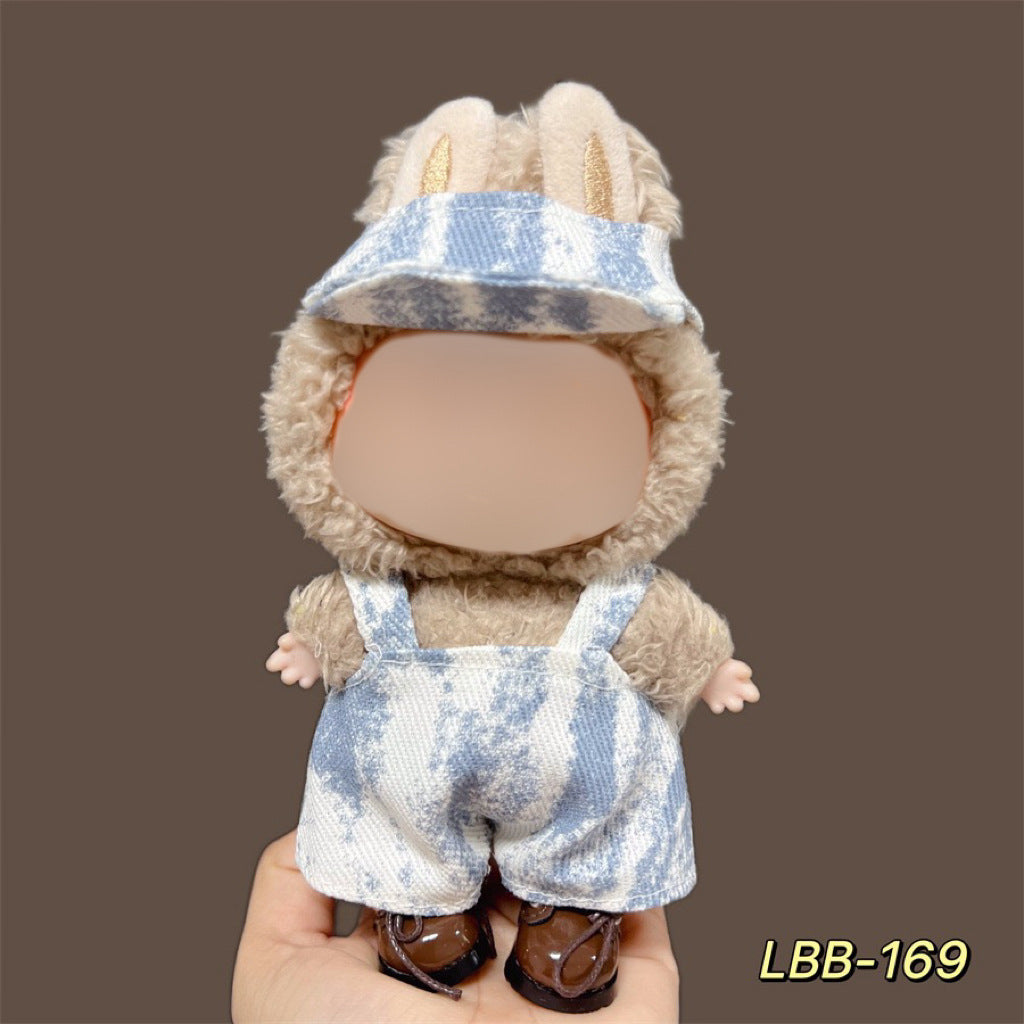 Clothes Only Suitable for 17cm Labubu Vinyl Doll Plush Dolls