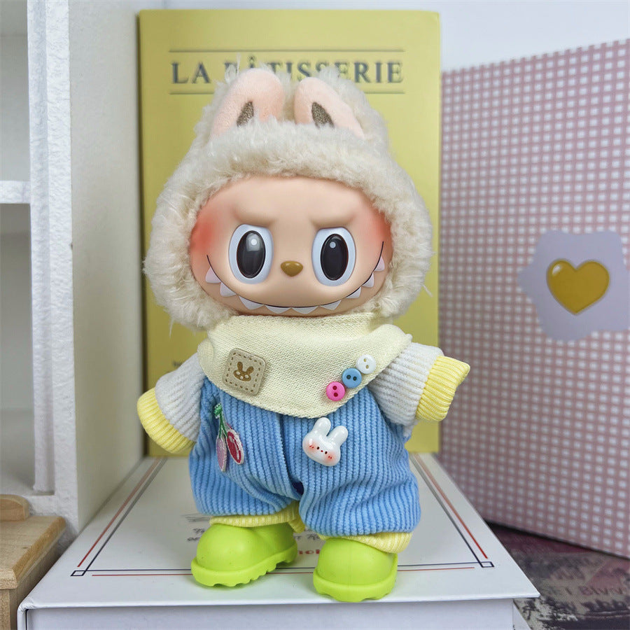 Clothes Only Suitable for 17cm Labubu Vinyl Doll Plush Dolls
