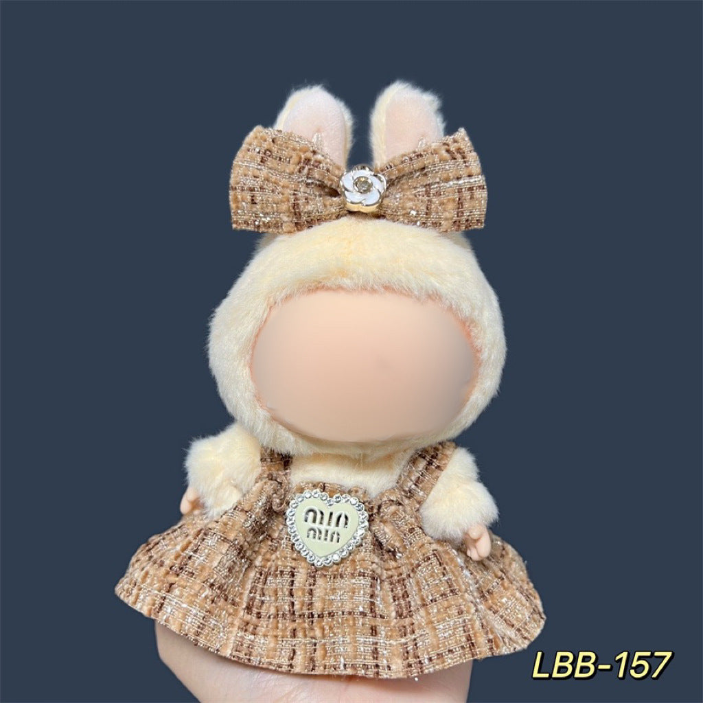 Clothes Only Suitable for 17cm Labubu Vinyl Doll Plush Dolls