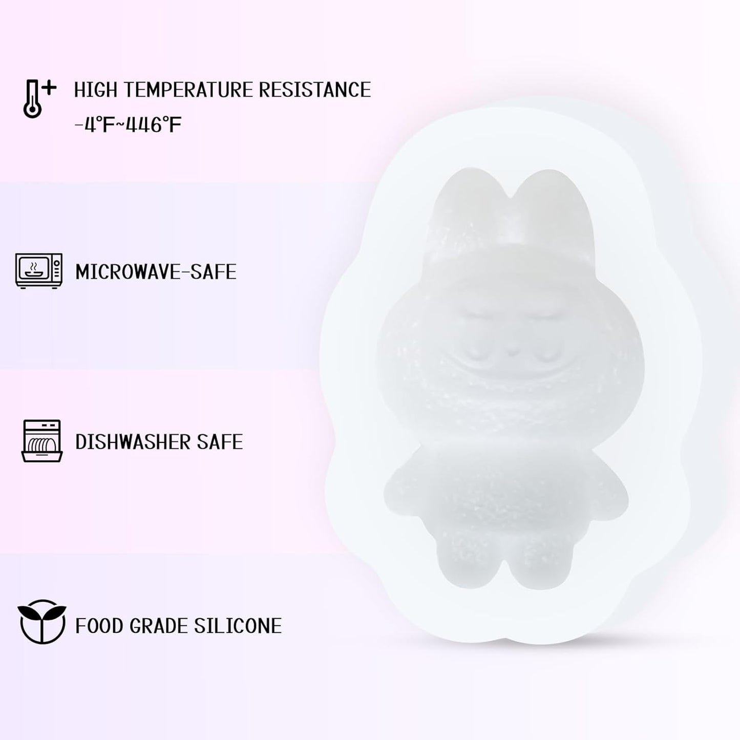 000-Silicone Chocolate Candy Mold,Siliconeice Cube Tray Mold for Cocktails,Silicone Molds for Chocolate Resin Food Crafts Soap