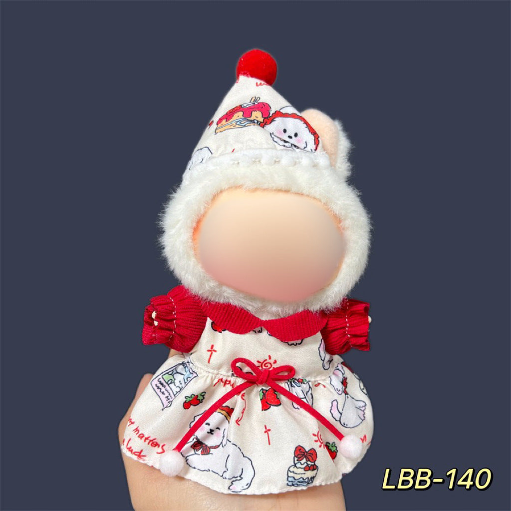 Clothes Only Suitable for 17cm Labubu Vinyl Doll Plush Dolls