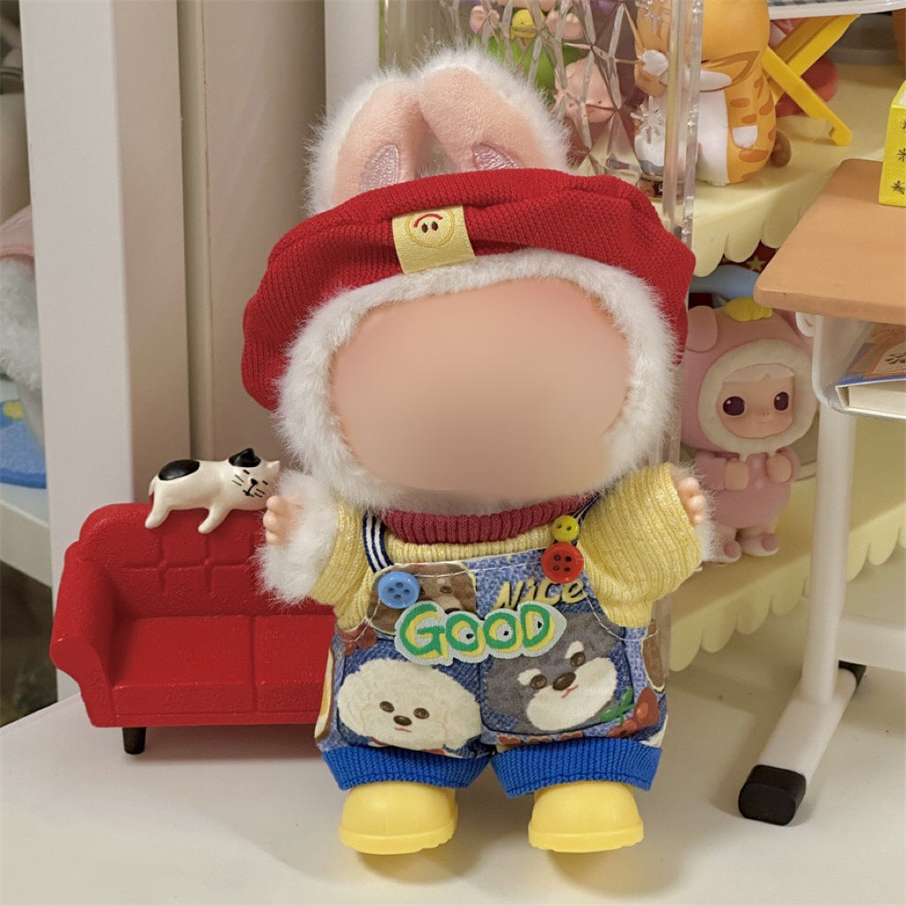 Clothes Only Suitable for 17cm Labubu Vinyl Doll Plush Dolls