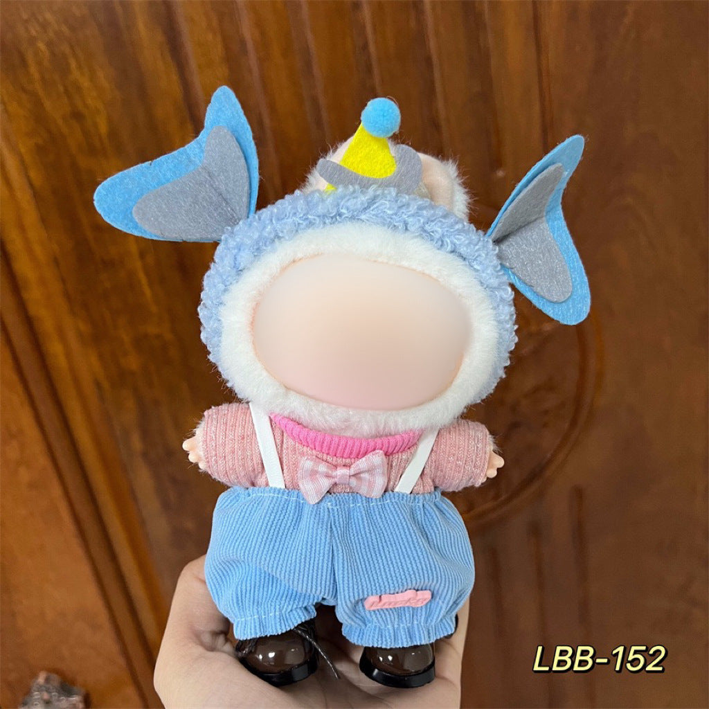 Clothes Only Suitable for 17cm Labubu Vinyl Doll Plush Dolls