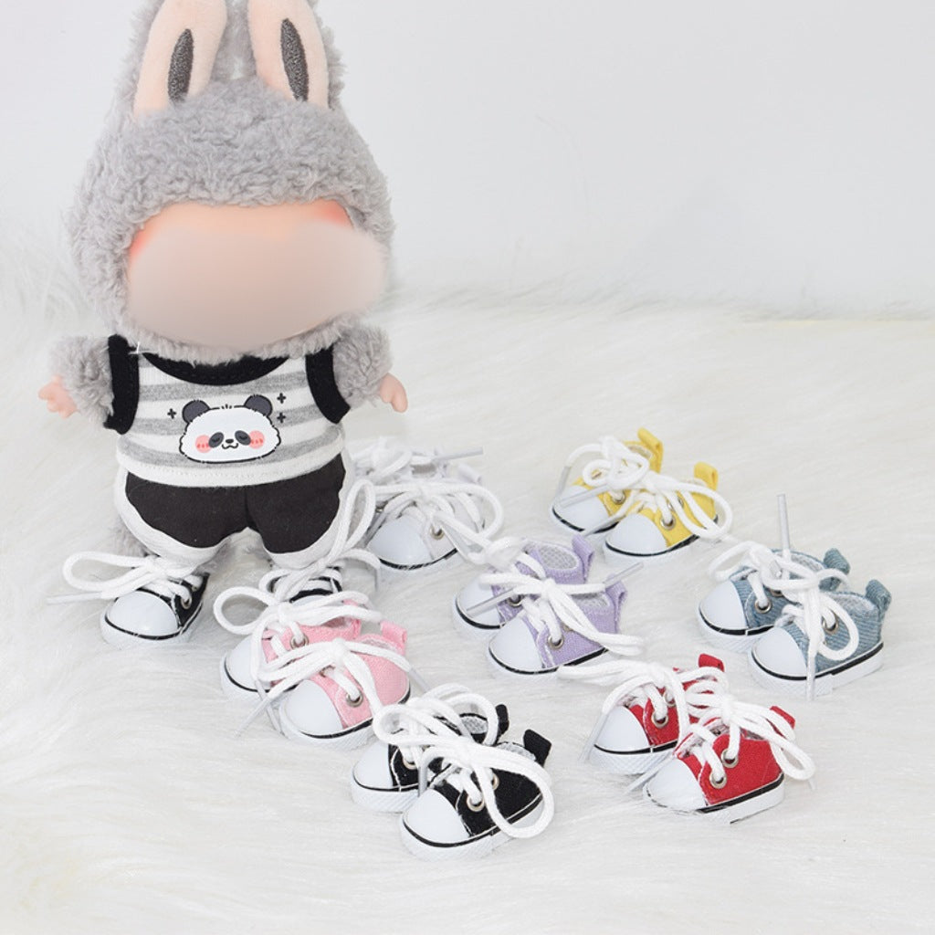 Labubu Keychain Shoes 17CM Blind Box Labubu Dress-Up Toy Shoes 10CM Cotton Doll Shoes 3.8CM Shoes