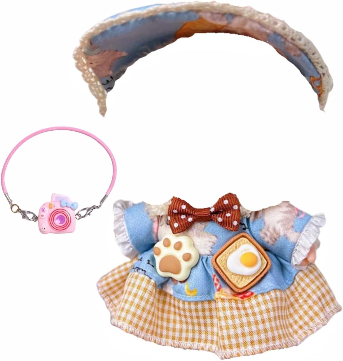 000-Used for Labubu Doll Outfit Clothes Designer Set,Compatible with Labubu Clothe Accessories for Doll
