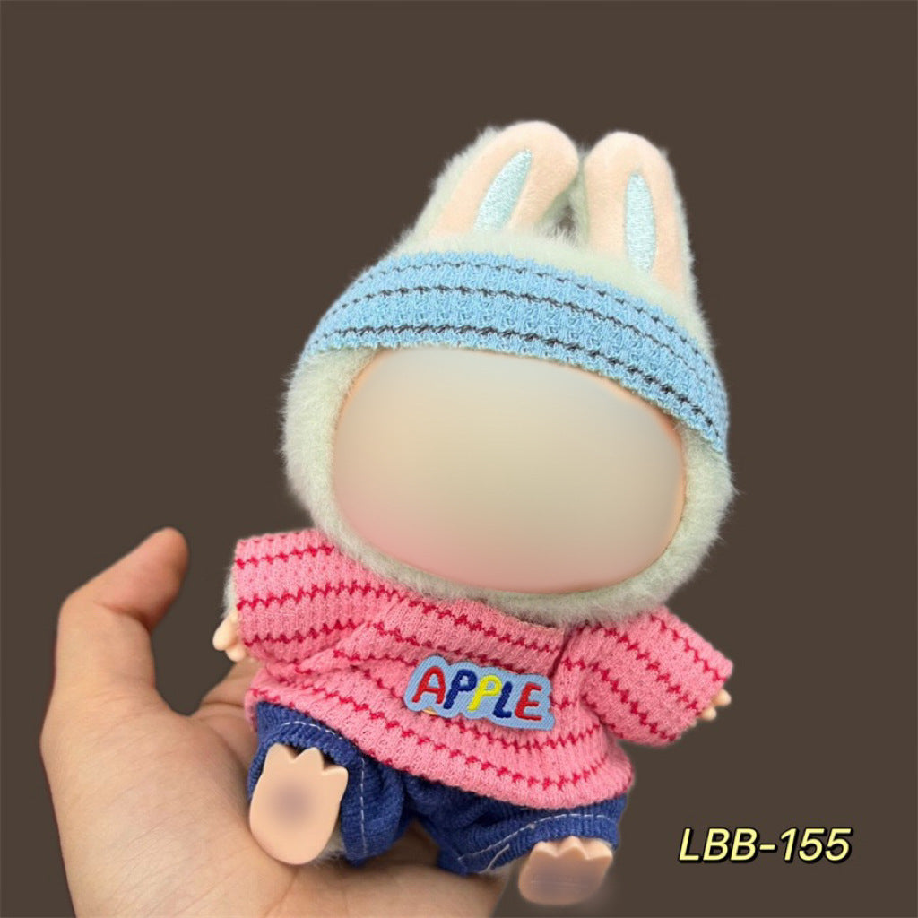 Clothes Only Suitable for 17cm Labubu Vinyl Doll Plush Dolls