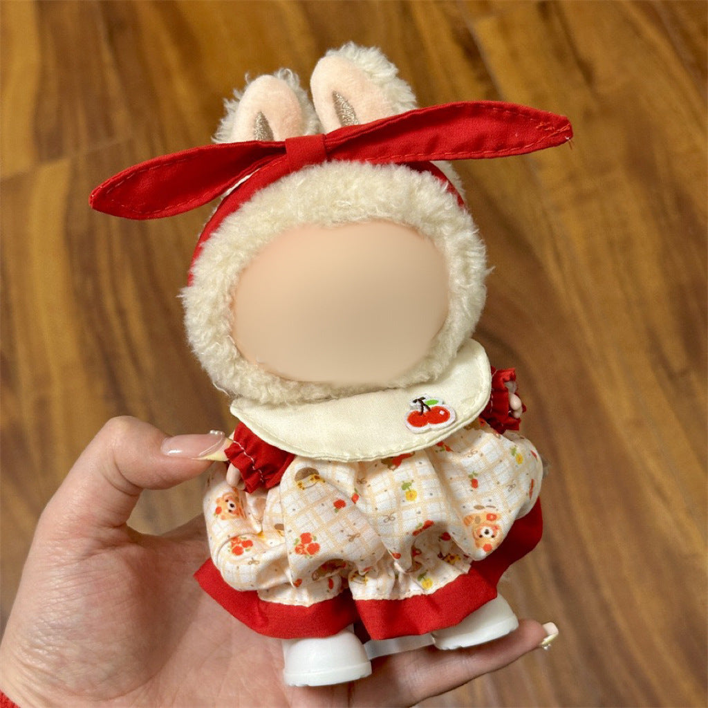 Clothes Only Suitable for 17cm Labubu Vinyl Doll Plush Dolls