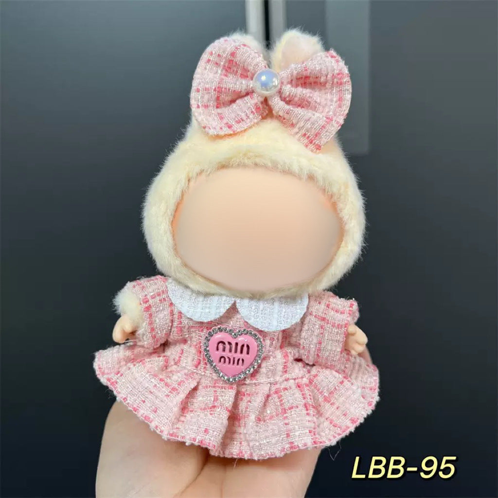 Clothes Only Suitable for 17cm Labubu Vinyl Doll Plush Doll Etc