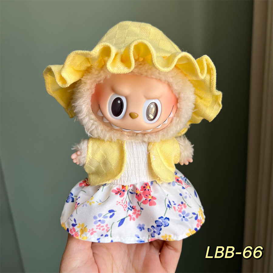 Clothes Only Suitable for 17cm Labubu Vinyl Doll Plush Dolls