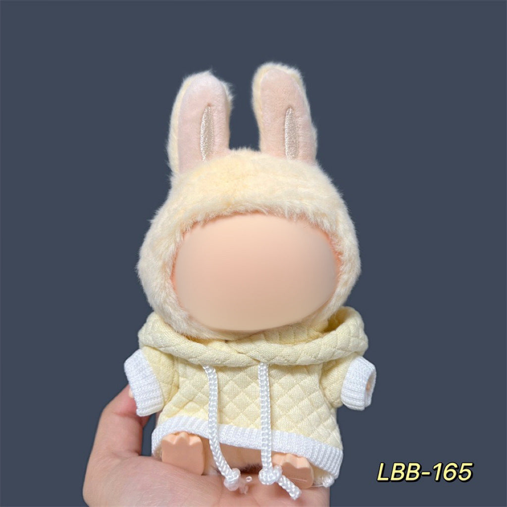 Clothes Only Suitable for 17cm Labubu Vinyl Doll Plush Dolls