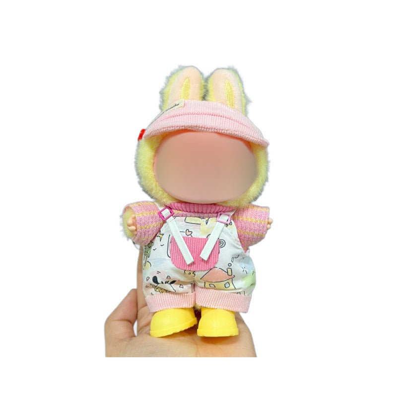 Clothes Only Suitable for 17cm Labubu Vinyl Doll Plush Dolls