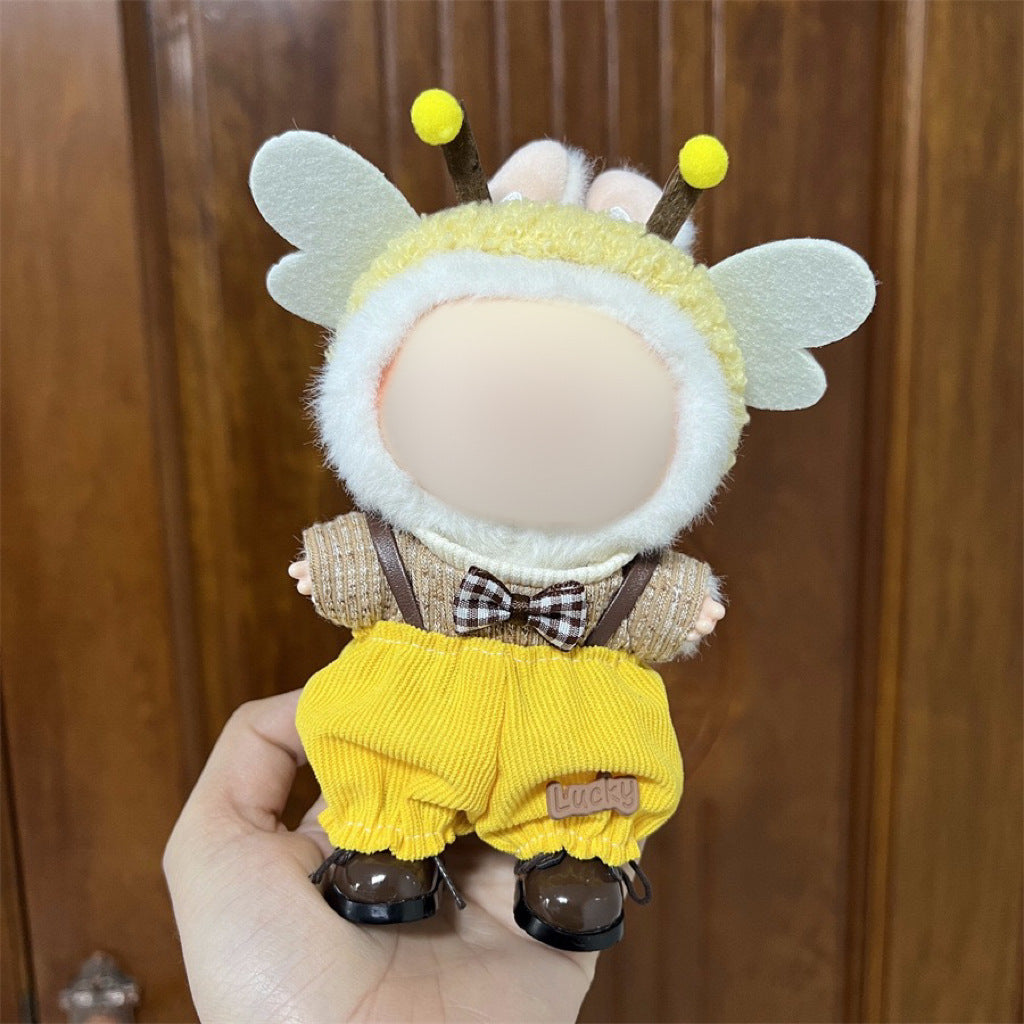 Clothes Only Suitable for 17cm Labubu Vinyl Doll Plush Dolls