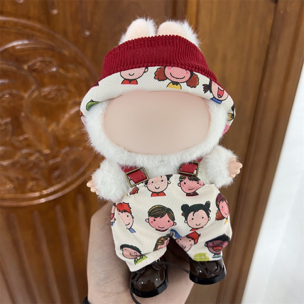 Clothes Only Suitable for 17cm Labubu Vinyl Doll Plush Dolls