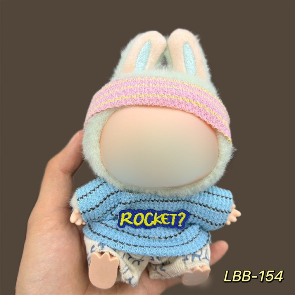 Clothes Only Suitable for 17cm Labubu Vinyl Doll Plush Dolls