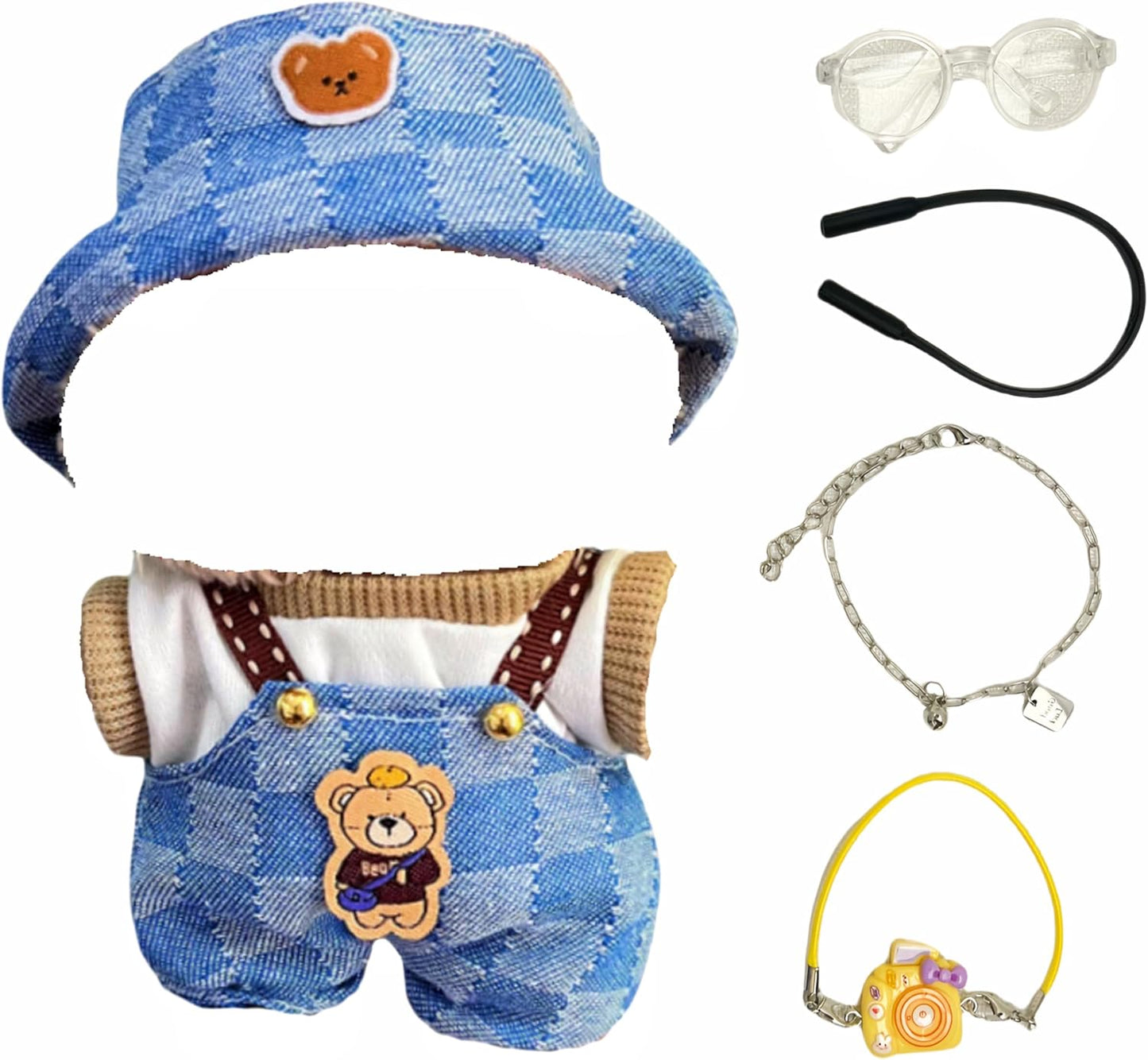 000-Used for Labubu Doll Outfit Clothes Designer Set,Compatible with Labubu Clothe Accessories for Doll