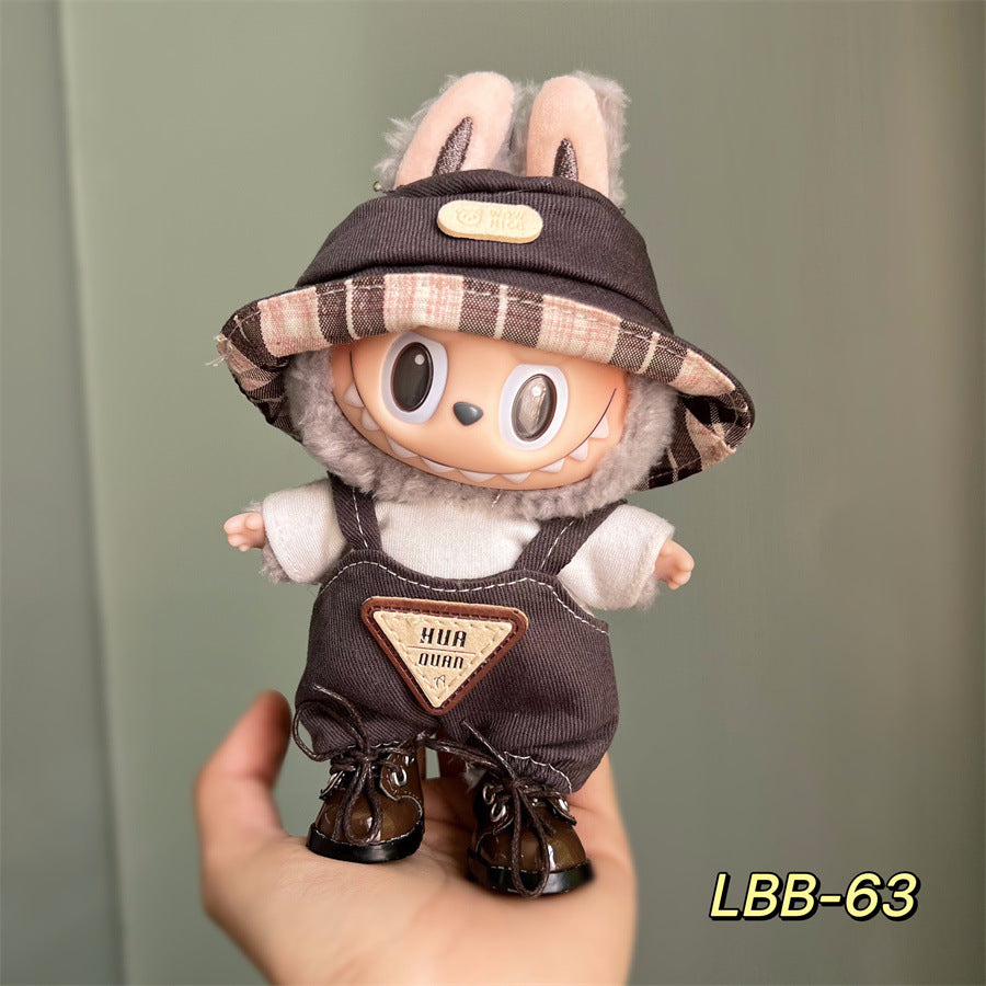 Clothes Only Suitable for 17cm Labubu Vinyl Doll Plush Dolls