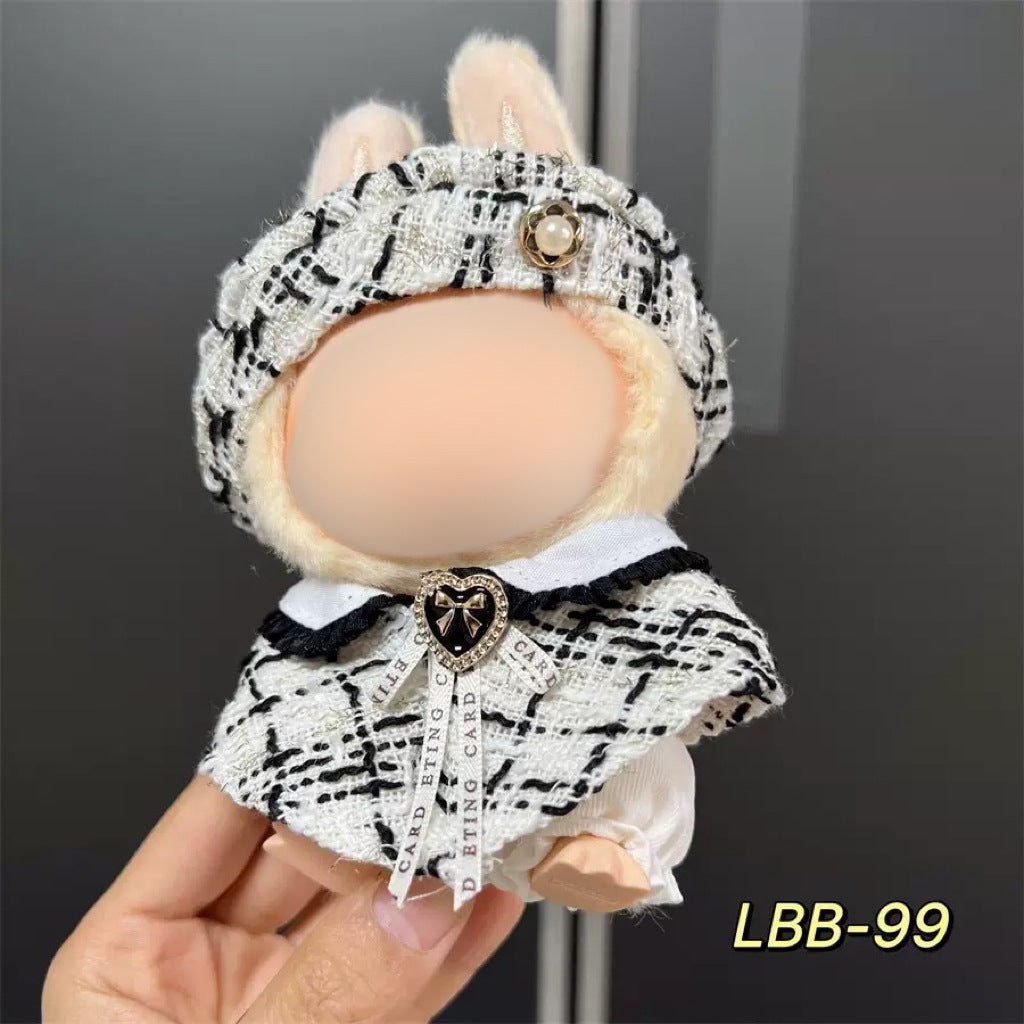 Clothes Only Suitable for 17cm Labubu Vinyl Doll Plush Doll Etc