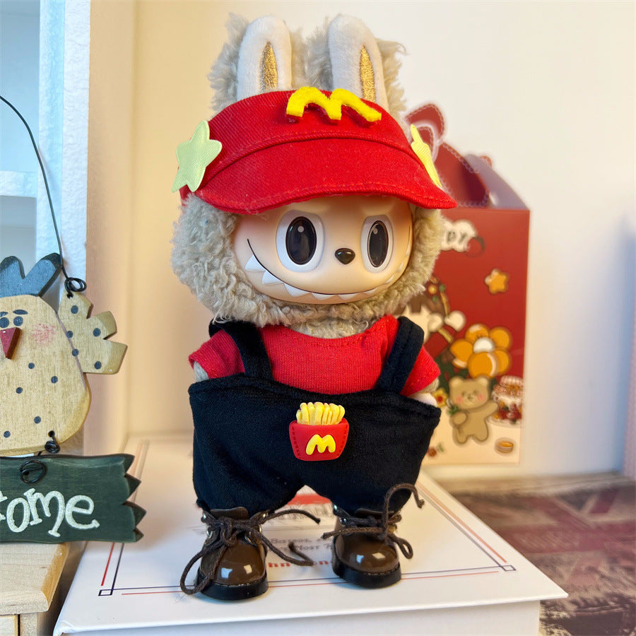 Clothes Only Suitable for 17cm Labubu Vinyl Doll Plush Dolls