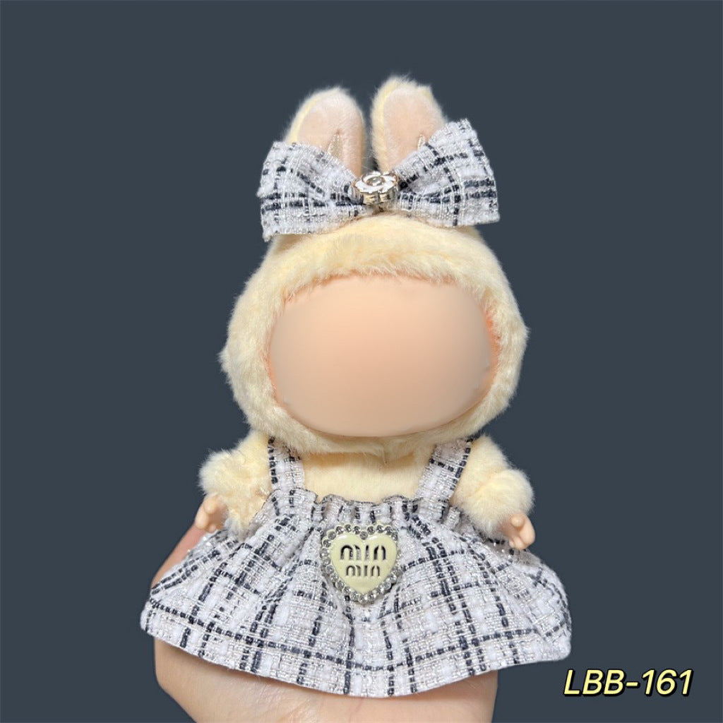 Clothes Only Suitable for 17cm Labubu Vinyl Doll Plush Dolls