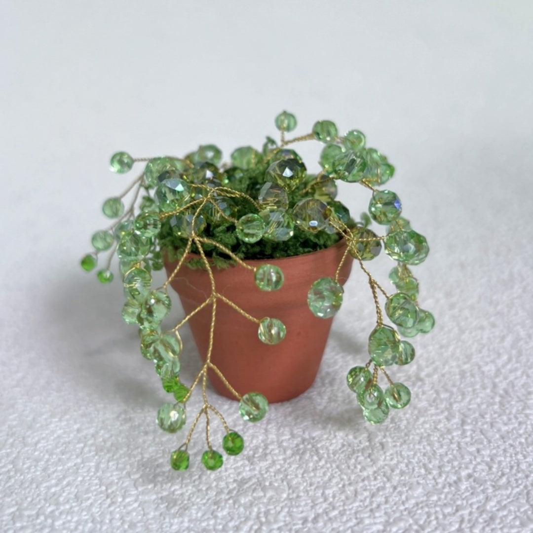 002-Beaded Plant Magnets for Fridge,Mini Succulent Plant Making and DIY Crafts Refrigerator Magnet,Cute Funny Creative Aesthetic Vase Magnets Fridge Kit